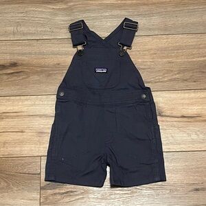 Patagonia Baby Stand Up Shortalls 18 Month Smolder Blue Overalls